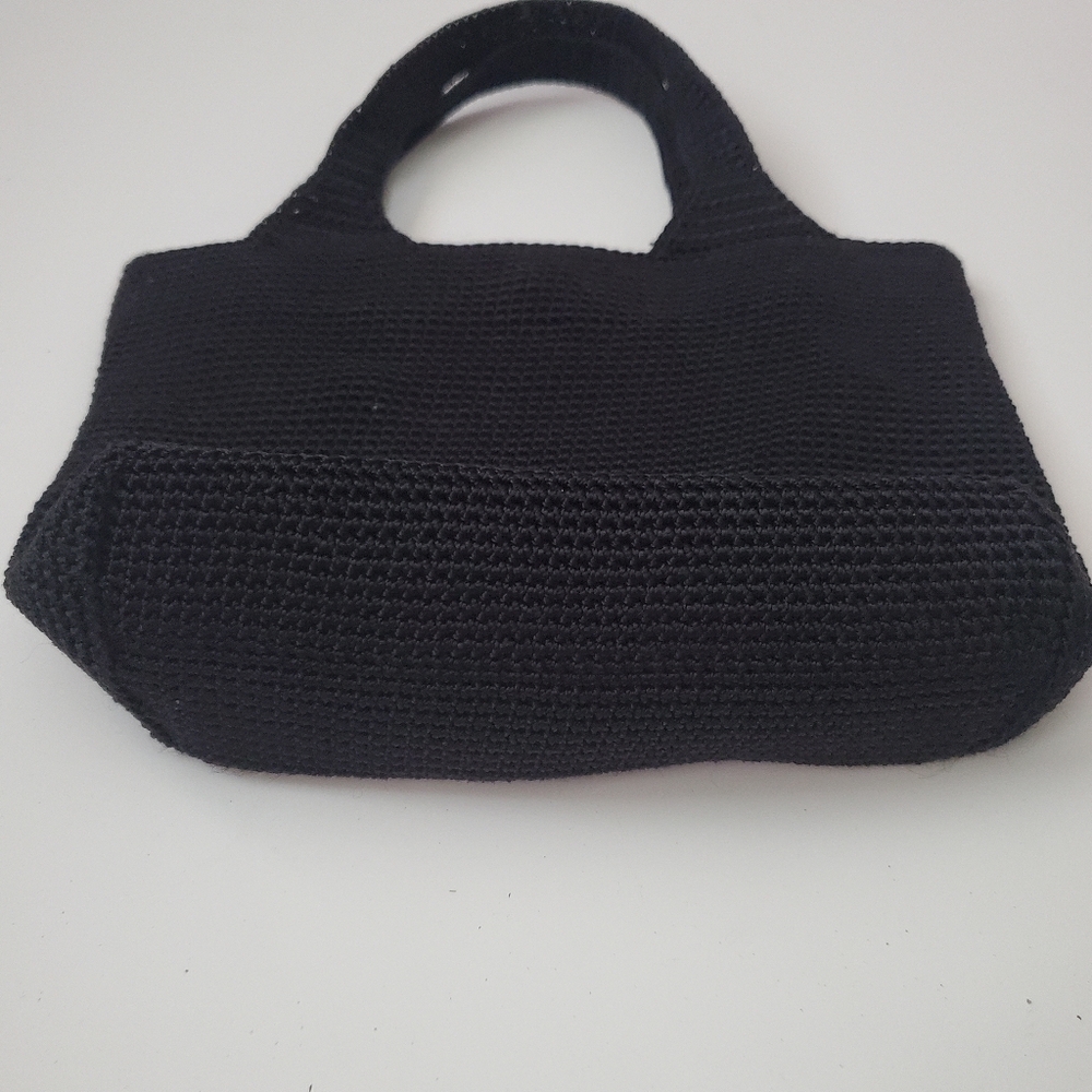 The Sak Black Crochet Mini Tote Bag - Picture 3 of 14